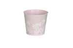 Lade das Bild in den Galerie-Viewer, Topf Metall Blumen H12+13cm Pflanztopf rosa Blumentopf Pflanzgefäß 2Größen wählbar
