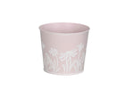 Lade das Bild in den Galerie-Viewer, Topf Metall Blumen H12+13cm Pflanztopf rosa Blumentopf Pflanzgefäß 2Größen wählbar
