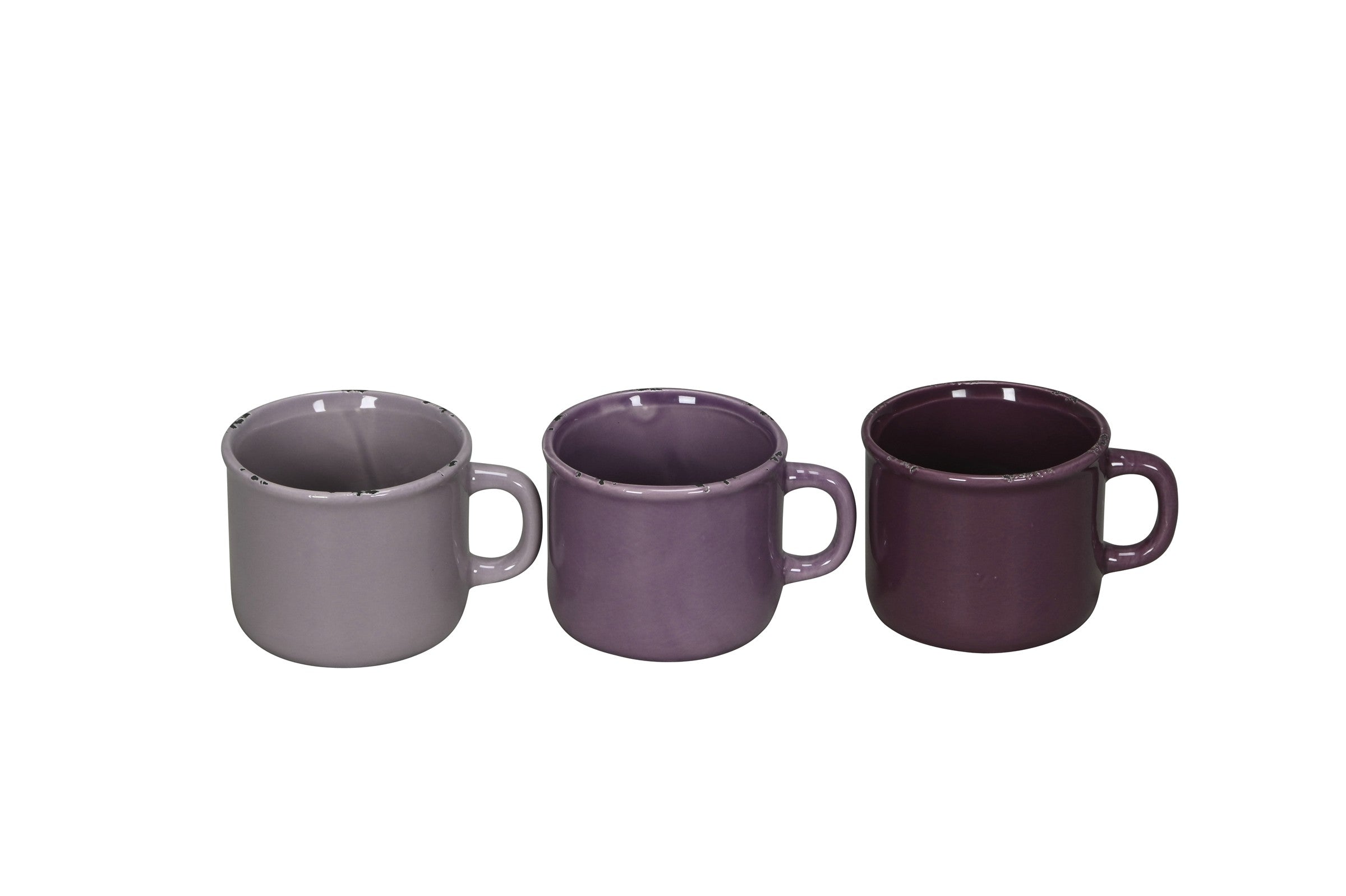 Pflanztasse Dolomit 3Fb. sort. bunt Becher Pflanztopf Keramik Ø10,5cm H8,5cm
