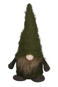 Wichtel Weihnachtswichtel Stoff H17cm + H26cm grün/braun Weihnachtsdeko Herbst Weihnachten Kantenhocker 2Größen wählbar