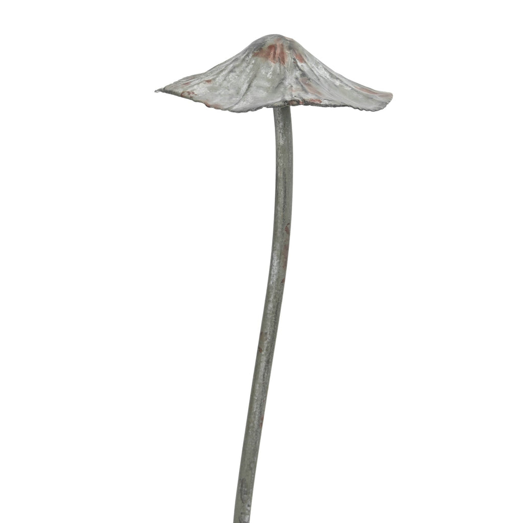 Pilz Metall Gartenstecker Wald grau/braun H31cm + H41cm Stecker Herbst Garten 2Größen wählbar