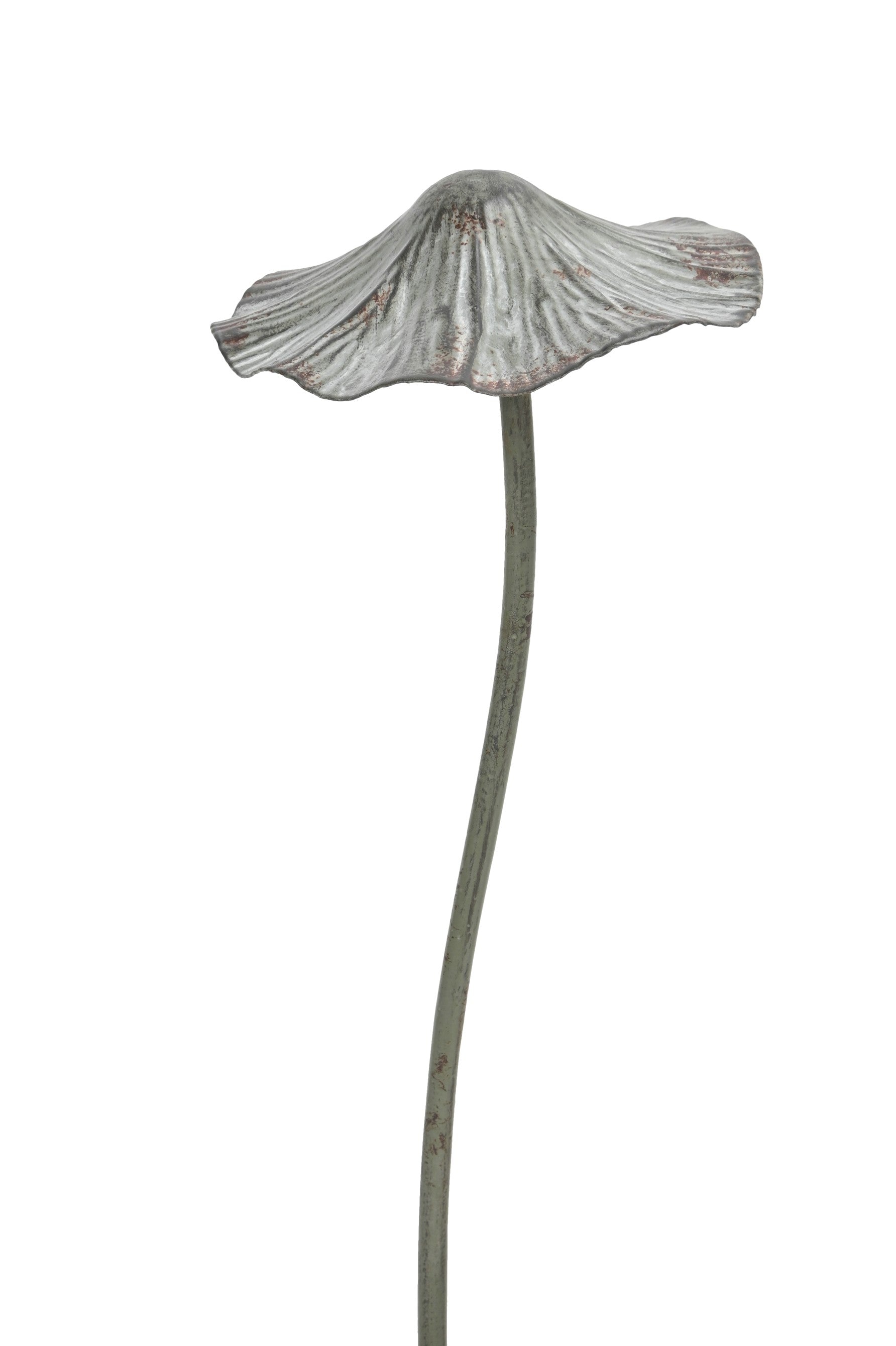 Pilz Metall Gartenstecker Wald grau/braun H31cm + H41cm Stecker Herbst Garten 2Größen wählbar