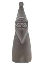 Lade das Bild in den Galerie-Viewer, Weihnachtsmann Santa Nikolaus grau/braun H30cm + H46cm Skulptur Poly Weihnachten Figur 2Größen wählbar
