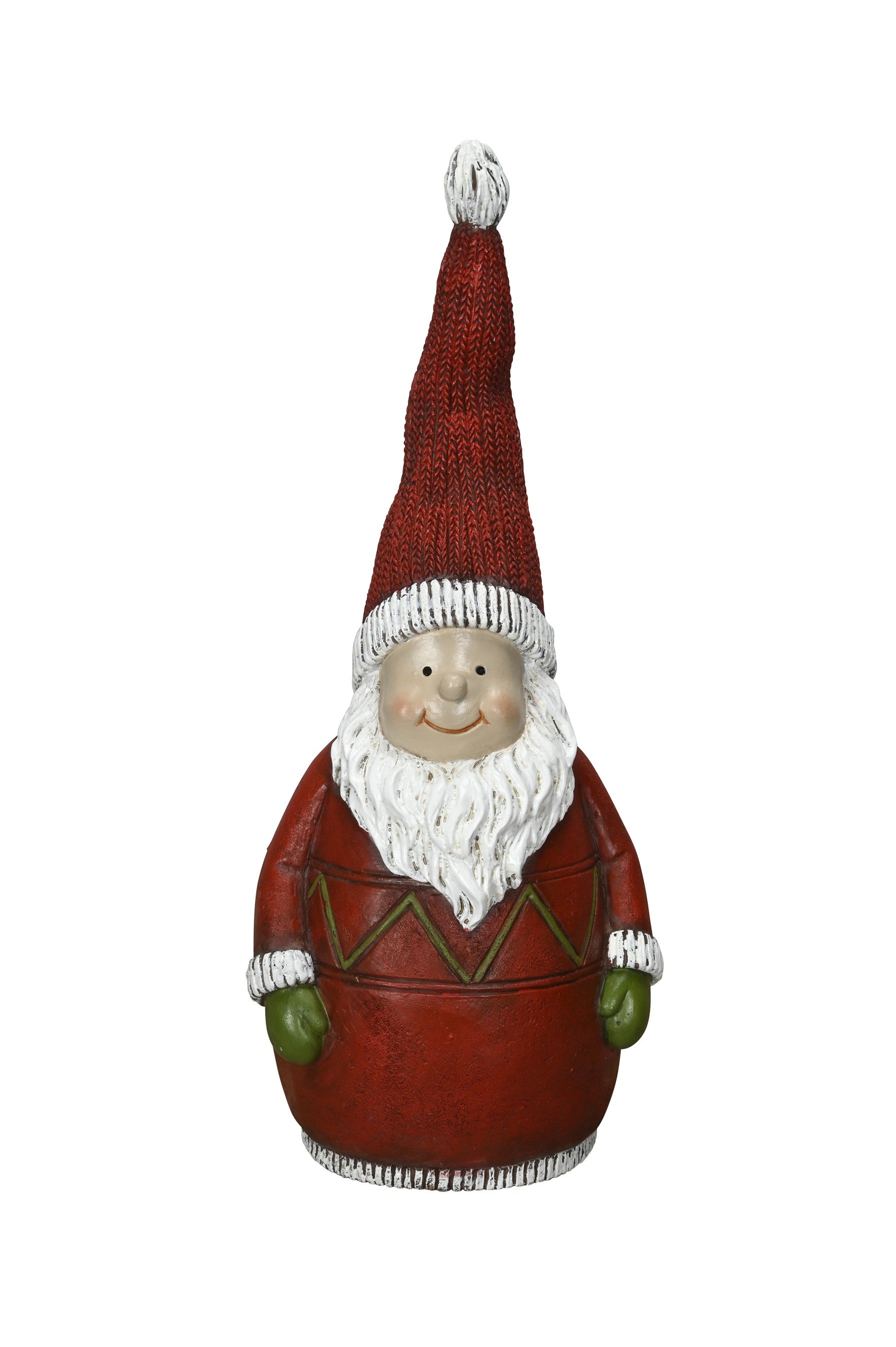 Zaunfigur Zaunhocker Weihnachtsmann rot Dekofigur 11x8cm H25cm Garten