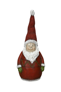 Zaunfigur Zaunhocker Schneemann rot Dekofigur 11x8cm H25cm Garten