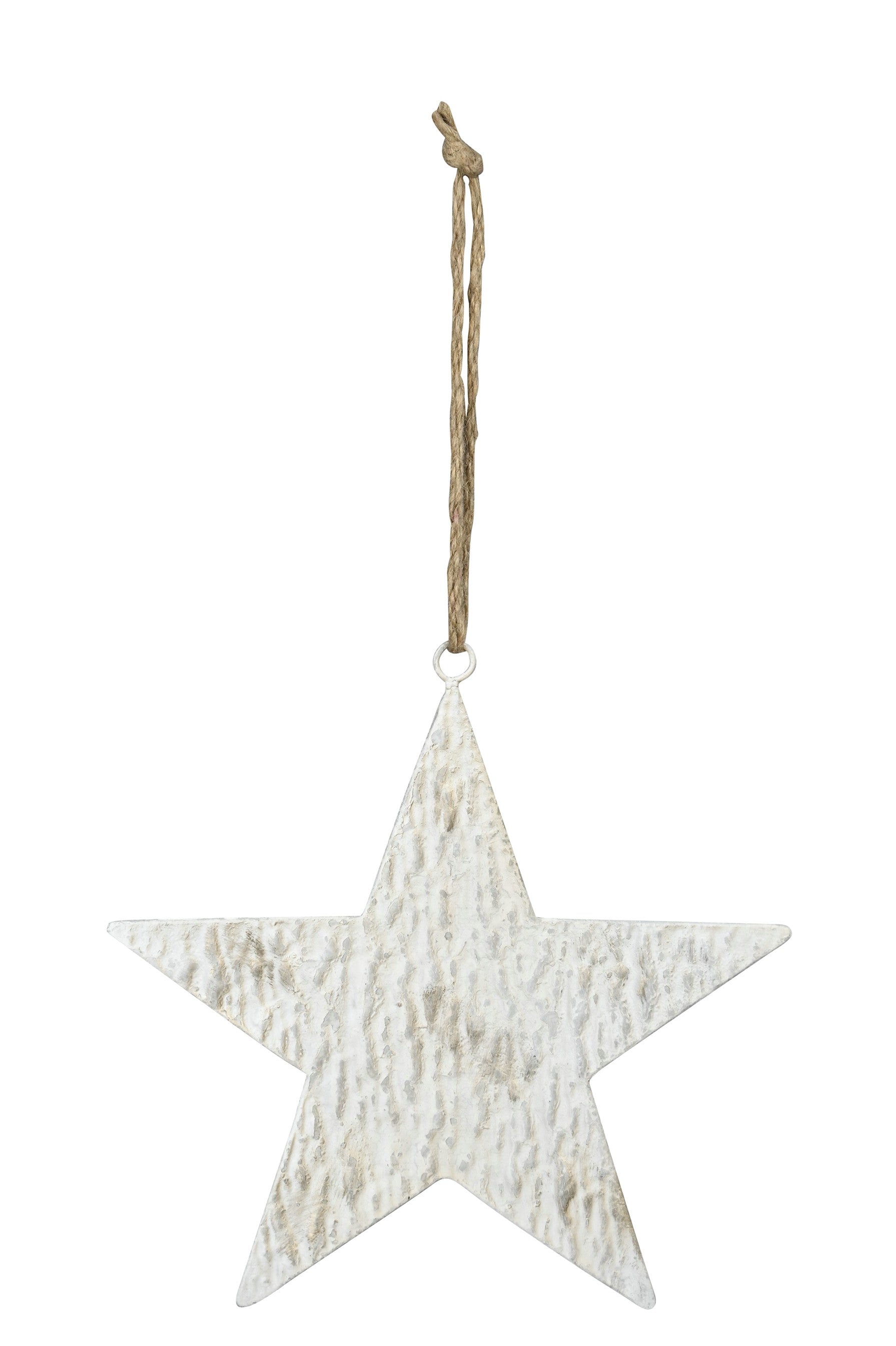 Stern Metall Dekostern zum hängen Ø19cm + Ø30cm Advent creme/gold Winter Weihnachten Fenster Dekohänger Dekoration 2Größen wählbar