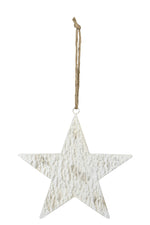 Lade das Bild in den Galerie-Viewer, Stern Metall Dekostern zum hängen Ø19cm + Ø30cm Advent creme/gold Winter Weihnachten Fenster Dekohänger Dekoration 2Größen wählbar
