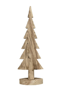 Holz Tanne Baum Dekotanne zum Stellen H60cm/H80cm/H100cm Advent Winter Weihnachten Tisch Fenster Aufsteller Dekoration 3Größen wählbar