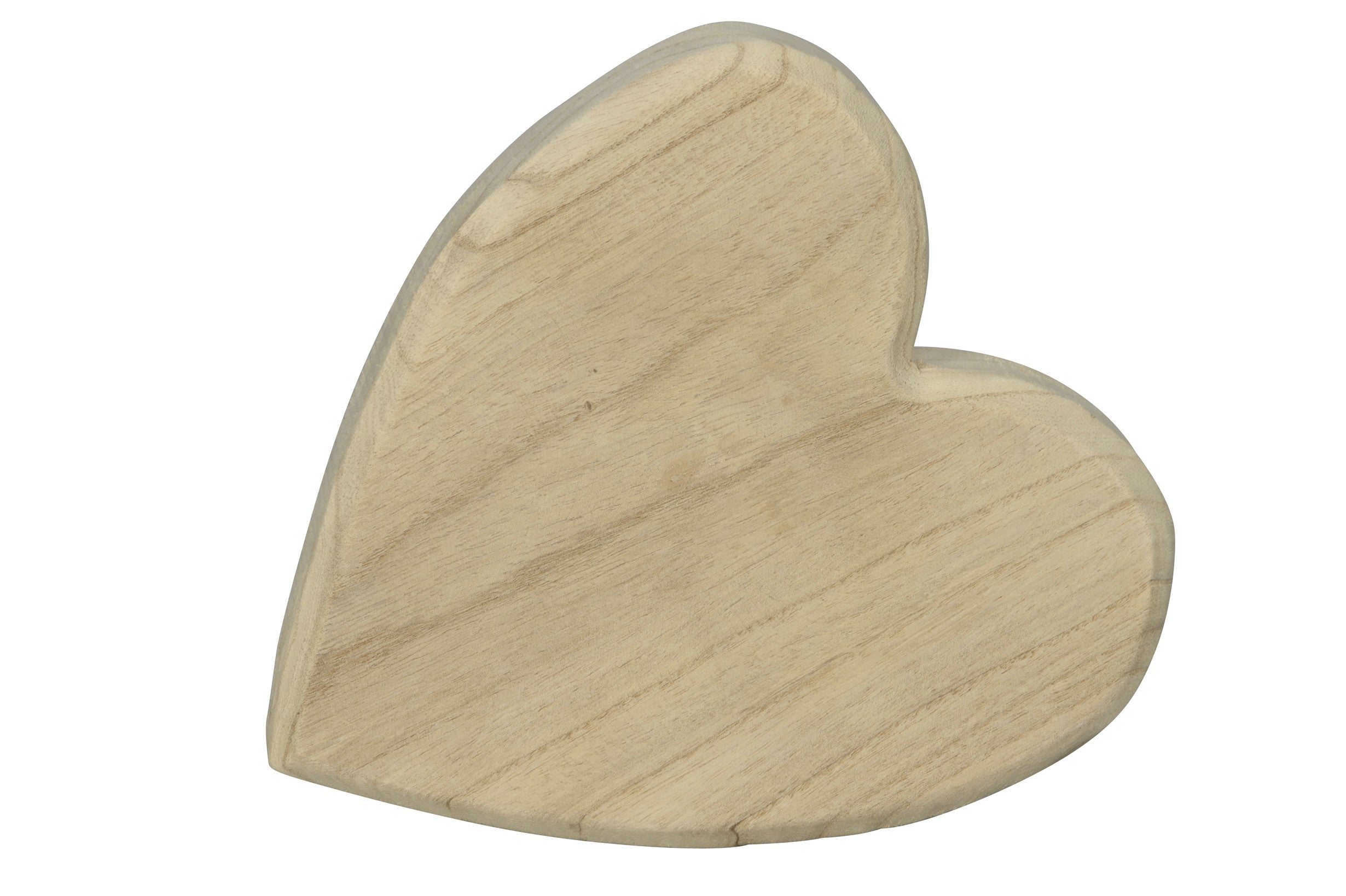 Holz-Herz natur H19cm / H31cm Deko Herz aus Holz für Wand & Tisch Rustikale Holzdeko für Zuhause, Hochzeit, Valentinstag & Geschenk 2Größen wählbar
