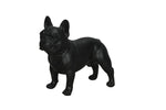 Lade das Bild in den Galerie-Viewer, Französische Bulldogge Dekofigur Hund schwarz Matt Polyresin Skulptur 24x12xH23cm Moderne Wohn- &amp; Outdoor Dekoration
