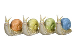 Lade das Bild in den Galerie-Viewer, Schnecke Gartenfigur 4-fach sortiert Dekorative Mini-Schnecke aus Polyresin für Garten, Beet, Balkon &amp; Pflanzgefäße H7cm +13cm 2Größen wählbar
