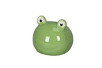 Lade das Bild in den Galerie-Viewer, Schwimmfrosch aus Porzellan Grün Dekorativer Schwimmfrosch für Miniteich Wasserschale und Gartenteich 14x12cm H10cm Teichdekoration für Garten Terrasse und Balkon
