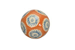 Lade das Bild in den Galerie-Viewer, Schwimmkugel orange/blau Ø4cm/Ø6cm/Ø8cm Blüten Porzellan 3er Set Gartendekoration Schwimmende Deko Kugeln für Teich, Brunnen &amp; Wasserschalen Elegante Garten Deko
