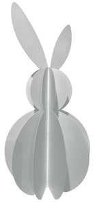 Hase Ostern weiß Metall Ø10cm H20cm Skulptur Landhaus Osterhase Osterdeko Hase zum Hinstellen Wabenhase