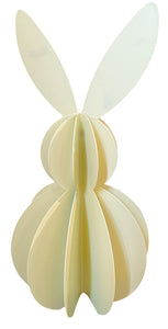 Hase Ostern hell-gelb Metall Ø10cm H20cm Skulptur Landhaus Osterhase Osterdeko Hase zum Hinstellen Wabenhase
