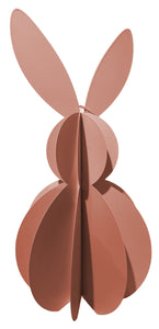 Hase Ostern apricot Metall Ø17cm H36,5cm Skulptur Landhaus Osterhase Osterdeko Hase zum Hinstellen Wabenhase