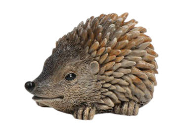 Igel natur/braun Ø11,5x8cm H7cm Polyresin Figur Skulptur Wald Herbst