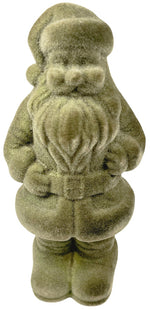 Lade das Bild in den Galerie-Viewer, Weihnachtsmann Santa Nikolaus grün beflockt H30cm+H40cm+H50cm Skulptur Poly Weihnachten Figur 3Größen wählbar

