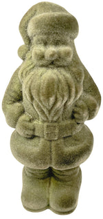 Lade das Bild in den Galerie-Viewer, Weihnachtsmann Santa Nikolaus grün beflockt H30cm+H40cm+H50cm Skulptur Poly Weihnachten Figur 3Größen wählbar
