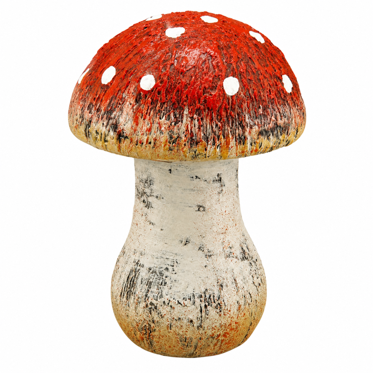 Pilz Keramik Garten Wald rot-natur Ø14cm H18cm Herbst Herbstdeko Dekoration