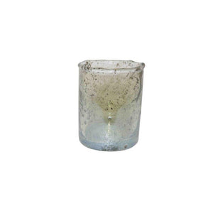 Windlicht Glas grün StonLaster Teelichthalter Ø6+7cm 2Größen wählbar