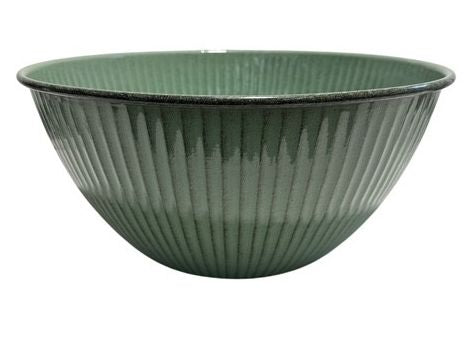 Schale Metall lackiert grün Ø32cm/Ø38cm Wasserwanne Miniteich Teichwanne Pflanzschale 2Größen wählbar