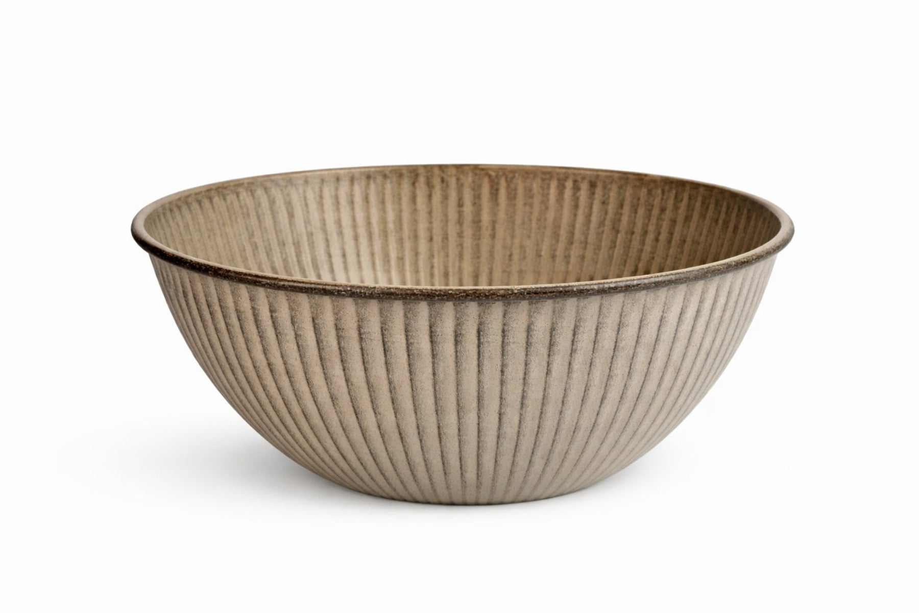Schale Metall lackiert Sand Ø44,5cm H21cm Wasserwanne Miniteich Teichwanne Pflanzschale