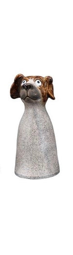Lade das Bild in den Galerie-Viewer, Zaunfigur Zaunhocker Hund Marta Stoneware 20x19,1x21,5 cm Pfostenhocker Dekofigur Garten 4Modelle wählbar
