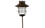 Lade das Bild in den Galerie-Viewer, Solar Gartenleuchte am Stecker Rost 89 cm – LED Solarleuchte mit Erdspieß – Warmweiß, IP44, wetterfest – Metall Gartenlampe für Beet, Weg &amp; Terrasse
