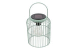 Lade das Bild in den Galerie-Viewer, Solar Hängeleuchte Grün H16,5cm+20,5cm – LED Solar Laterne zum Hängen – Metall Gartenleuchte mit warmweißem Licht – IP44 wetterfest – Solar Deko für Garten, Balkon &amp; Terrasse 2Größen wählbar
