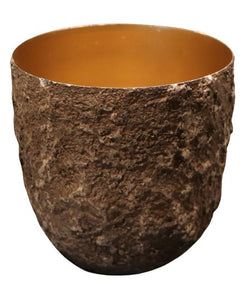 Übertopf Metall Topf naturdekor Blumentopf 2Größen wählbar