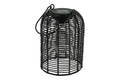 Solar Hängelampe Dara Black – LED Solarlaterne 15 x 9cm H20cm Warmweiß, IP44, dekorative Gartenleuchte zum Aufhängen für Balkon, Terrasse & Garten
