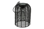 Solar Hängelampe Dara Black – LED Solarlaterne 15 x 9cm H20cm Warmweiß, IP44, dekorative Gartenleuchte zum Aufhängen für Balkon, Terrasse & Garten