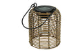 Solar Hängelampe Dara Natur – LED Solarlaterne 15 x 9cm H20cm Warmweiß, IP44, dekorative Gartenleuchte zum Aufhängen für Balkon, Terrasse & Garten