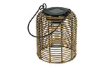 Lade das Bild in den Galerie-Viewer, Solar Hängelampe Dara Natur – LED Solarlaterne 15 x 9cm H20cm Warmweiß, IP44, dekorative Gartenleuchte zum Aufhängen für Balkon, Terrasse &amp; Garten
