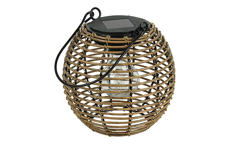 Solar Hängelampe Eliya 15 cm+19 cm – LED Solarlaterne für Garten, natur 2Größen wählbar (Kopie)
