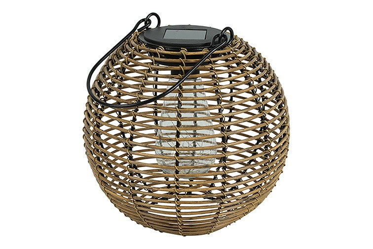 Solar Hängelampe Eliya 15 cm+19 cm – LED Solarlaterne für Garten, natur 2Größen wählbar (Kopie)
