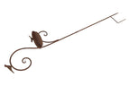 Gartenstecker Vogel „Matt“ braun – 122,5 cm – Metall Vogeltränke & Futterplatz – dekorativer Gartenstecker für Vögel