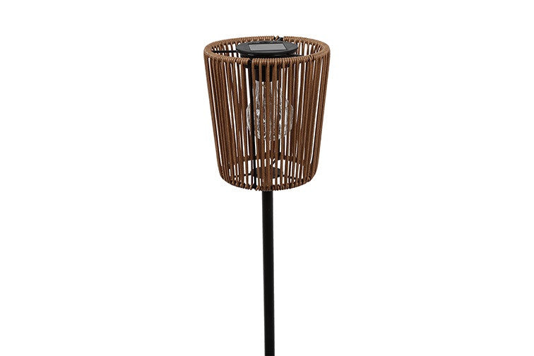 Solar Gartenstecker Jerard Natur 70 cm – LED Solarleuchte mit 10 warmweißen LEDs – IP44, dekorative Solar Gartenbeleuchtung für Beete, Wege, Rasen & Terrasse