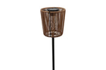 Lade das Bild in den Galerie-Viewer, Solar Gartenstecker Jerard Natur 70 cm – LED Solarleuchte mit 10 warmweißen LEDs – IP44, dekorative Solar Gartenbeleuchtung für Beete, Wege, Rasen &amp; Terrasse
