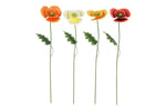 Lade das Bild in den Galerie-Viewer, Gartenstecker Mohn L 77 cm – Mehrfarbige Metall-Gartendeko Dekorativer Blumenstecker für Garten, Beet, Pflanzkübel &amp; Terrasse Wetterfest
