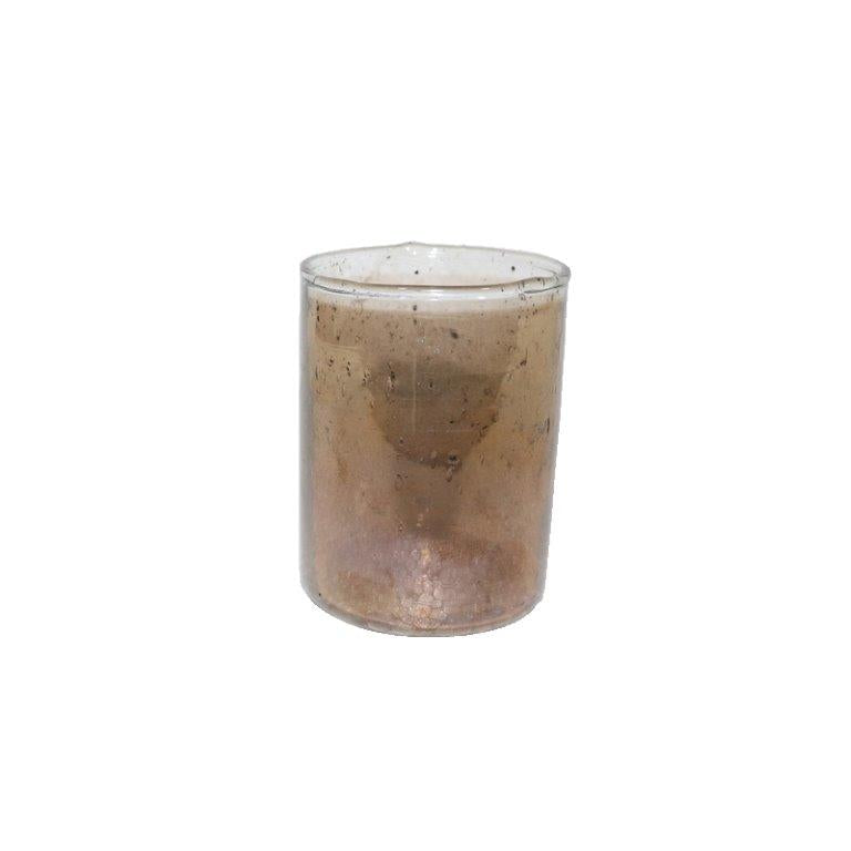 Windlicht Glas braun StonLaster Teelichthalter Ø6+7cm 2Größen wählbar