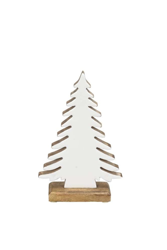 Tanne Holz weiß/natur Weihnachten Holztanne Mangoholz 2Größen wählbar