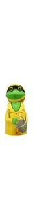 Zaunfigur Zaunhocker Frosch FischerFritz Kanu Metall 16x16x26 cm Pfostenhocker Dekofigur Garten 6Motive wählbar