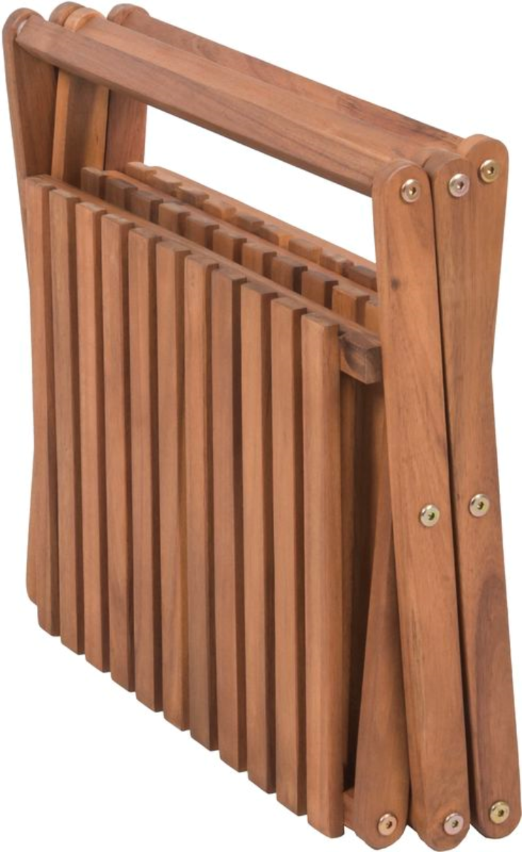 Pflanzregal TULSA mit 3 Ebenen klappbarer H58,5cm Blumenständer für Innen Außen, Pflanzenregal aus Holz, Blumentopfständer Blumentreppe für Wohnzimmer, Garten Balkon