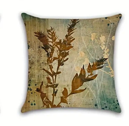 Kissen Outdoor Garten Wasserabweisend 45 x 45 cm Gräser natur/braun Dekokissen 4 Motive wählbar