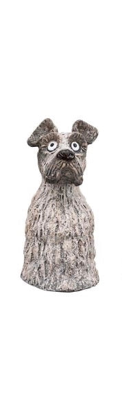 Zaunfigur Zaunhocker Hund Marta Stoneware 20x19,1x21,5 cm Pfostenhocker Dekofigur Garten 4Modelle wählbar