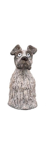 Lade das Bild in den Galerie-Viewer, Zaunfigur Zaunhocker Hund Marta Stoneware 20x19,1x21,5 cm Pfostenhocker Dekofigur Garten 4Modelle wählbar
