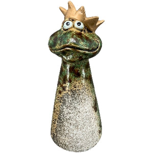 Zaunfigur Zaunhocker Frosch Dolomite Keramik 9,4x9,1x23 cm Pfostenhocker Dekofigur Garten 4Modelle wählbar
