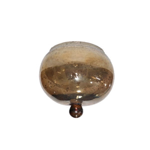 Glasaufsatz für Kerzenhalter Kerzenleuchter Teelichterhalter braun Ø10cm H9cm